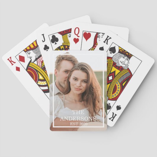 Moderne couponfoto's en minimumeisen voor familie pokerkaarten (Achterkant)