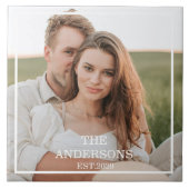 Moderne couponfoto's en minimumeisen voor familie tegeltje (Voorkant)