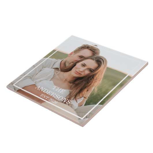 Moderne couponfoto's en minimumeisen voor familie tegeltje (Zijkant)