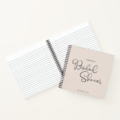 Moderne Cous Script Cute Vrijgezellenfeest Guest Notitieboek (Binnen)