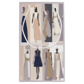 Moderne Couture Collage Gift Bag Klein Cadeauzakje (Achterkant)