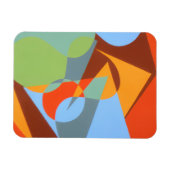 Moderne Cowboylaars Abstracte Magneet (Horizontaal)