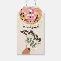 Moderne Cowgirl Benen Cowboy Disco Ball Beige
