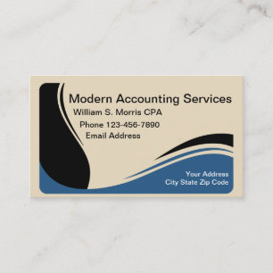 Moderne CPA-accountant Visitekaartje