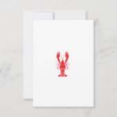 Moderne Crawfish Boil Housewarming Party Kaart (Achterkant)