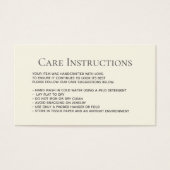 Moderne Cream Laundy Care-kledingbehuizing Visitekaartje (Voorkant)