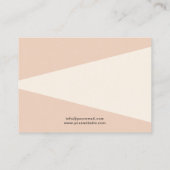Moderne Cream Order Hartelijk dank Visitekaartje (Achterkant)