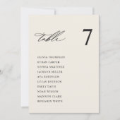 Moderne Cream Trouwstoel Grafiek Kaarten (Voorkant)