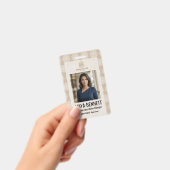 Moderne Creatief Team Design | Aangepaste Foto, Na Badge (Handheld)