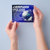 Moderne creatieve autobus flyer (Hand)