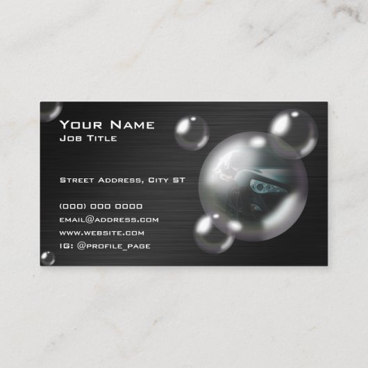 Moderne creatieve autobus-visitekaartje visitekaartje (Achterkant)