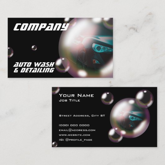 Moderne creatieve autobus-visitekaartje visitekaartje (Voorkant / Achterkant)