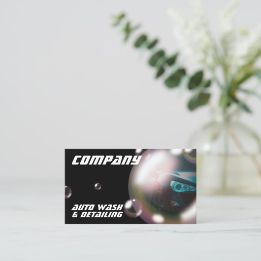 Moderne creatieve autobus-visitekaartje visitekaartje (Staand voorkant)