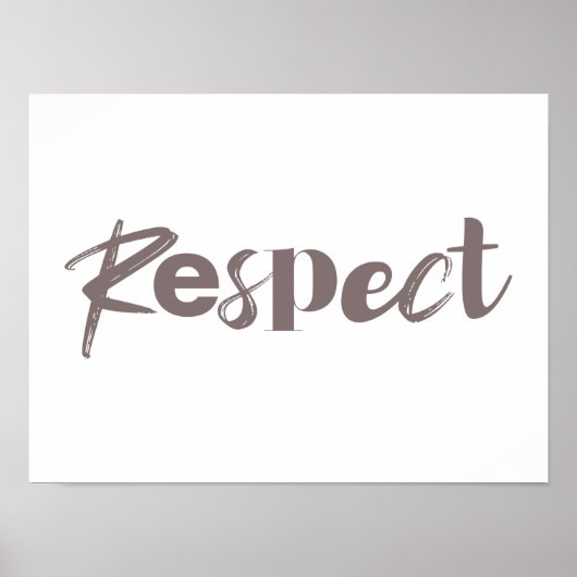 Moderne, creatieve, coole, trendy design van respe poster (Voorkant)