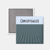 Moderne Creatieve Denken - Conceptualiseer Magneet (Voorkant / Achterkant)
