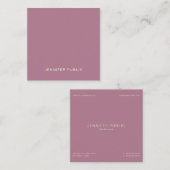 Moderne Creatieve Elegante Premium Silk Finish Lux Vierkante Visitekaartje (Voorkant / Achterkant)