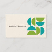 Moderne Creatieve Geometrische Vorm Uniek Visitekaartje (Voorkant)