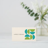 Moderne Creatieve Geometrische Vorm Uniek Visitekaartje (Staand voorkant)