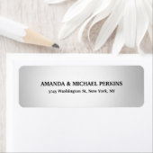 Moderne Creatieve Licht Grijze Kleur Stijlvolle Fa Etiket (Insitu)