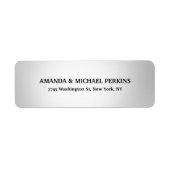 Moderne Creatieve Licht Grijze Kleur Stijlvolle Fa Etiket (Voorkant)