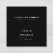 Moderne, creatieve, minimale ontwerpweergave vierkante visitekaartje (Voorkant)