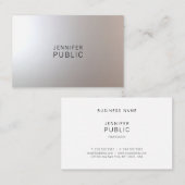 Moderne, creatieve, minimale professionele glam visitekaartje (Voorkant / Achterkant)