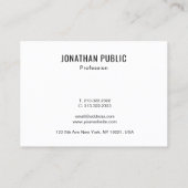 Moderne, creatieve, minimale Sjabloon Professional Visitekaartje (Achterkant)