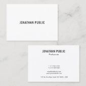 Moderne, creatieve, minimale Sjabloon Professional Visitekaartje (Voorkant / Achterkant)