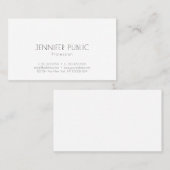 Moderne, creatieve, minimalistische design Profess Visitekaartje (Voorkant / Achterkant)