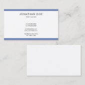 Moderne, creatieve minimalistische, eenvoudige top visitekaartje (Voorkant / Achterkant)