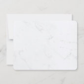 Moderne Creatieve Monogram Goud Witte Marmer Trend Notitiekaartje (Achterkant)