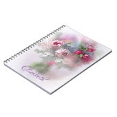 Moderne creatieve olieverfschilderij bloemen elega notitieboek (Linkerzijde)
