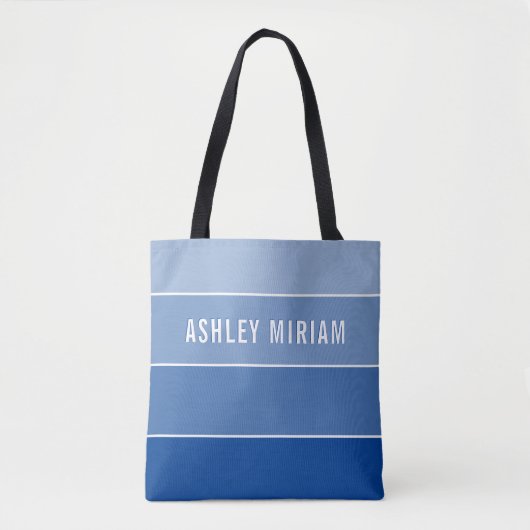 MODERNE creatieve ombre gradiënt ROYAL BLUE Tote Bag (Voorkant)