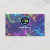 Moderne creatieve professional – Neon Opal edelste Visitekaartje (Achterkant)