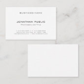 Moderne Creative Clean Professional-unieke laptop Visitekaartje (Voorkant / Achterkant)