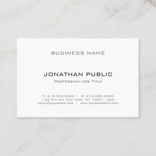 Moderne Creative Clean Professional-unieke laptop Visitekaartje (Voorkant)