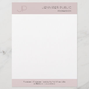 Moderne Creative Color Harmony Monogram Plain Elit Briefhoofd