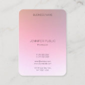 Moderne Creative Colorful Design Sjabloon Trendy Visitekaartje (Achterkant)