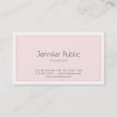 Moderne Creative Design Clean Plain Trendy Luxury Visitekaartje (Voorkant)