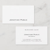 Moderne Creative Design Slank Plain Trendy Visitekaartje (Voorkant / Achterkant)