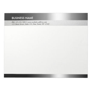 Moderne Creative Designer voor Chic Black & Silver Notitieblok