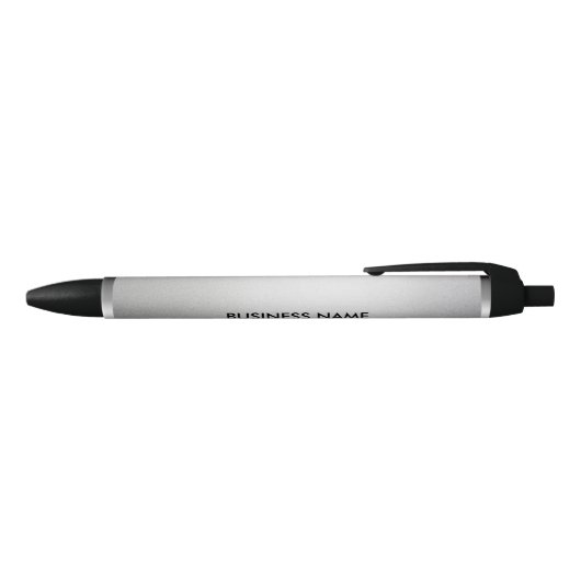 Moderne Creative Designer voor Chic Black & Silver Zwarte Inkt Pen (Bovenkant)