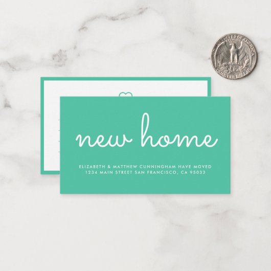 Moderne Creative en Fun Nieuwe Aankondiging van he (Voorkant / Achterkant in situ)