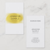 Moderne Creative Gold Design Professional-laptop Visitekaartje (Voorkant / Achterkant)