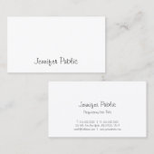 Moderne Creative Handgeschreven  Schoon Manuscript Visitekaartje (Voorkant / Achterkant)