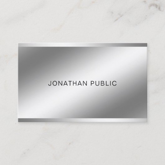 Moderne Creative Light en Shadow Professional Top Visitekaartje (Voorkant)