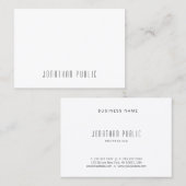Moderne Creative Minimal Design Professional Trend Visitekaartje (Voorkant / Achterkant)
