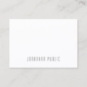 Moderne Creative Minimal Design Professional Trend Visitekaartje (Voorkant)