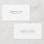 Moderne Creative Minimal Design Trendy Platform Visitekaartje (Voorkant / Achterkant)