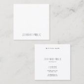 Moderne Creative Minimal Sjabloon Professional Chi Vierkante Visitekaartje (Voorkant / Achterkant)